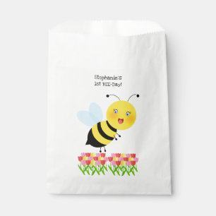 Bee in Tulip Garden Favour Bag
