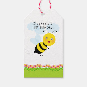 Bee in Tulip Garden Gift Tags