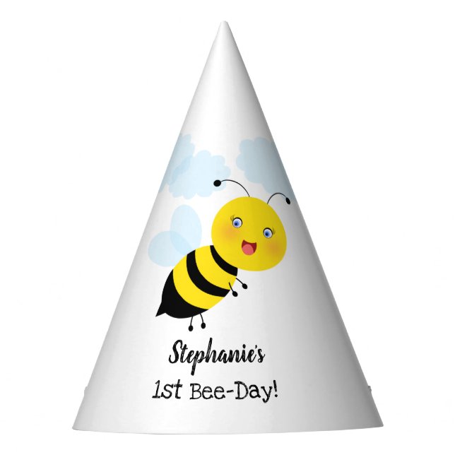 Bee in Tulip Garden Party Hat (Front)