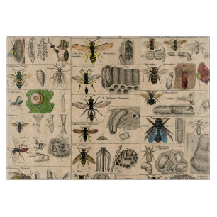 Bee Insect Bug Wasp Natural Nature Bees Painting Cutting Board