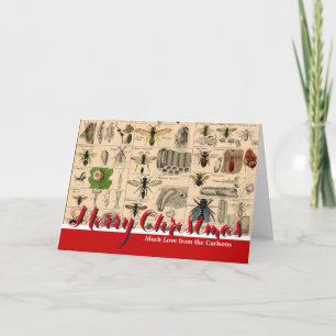 Bee Insect Bug Wasp Natural Nature Bees Painting Holiday Card