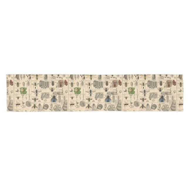 Bee Insect Bug Wasp Natural Nature Bees Painting Short Table Runner (Horizontal)