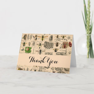 Bee Insect Bug Wasp Natural Nature Bees Painting Thank You Card