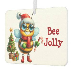 Bee Jolly Christmas Laughing Honeybee Air Freshener