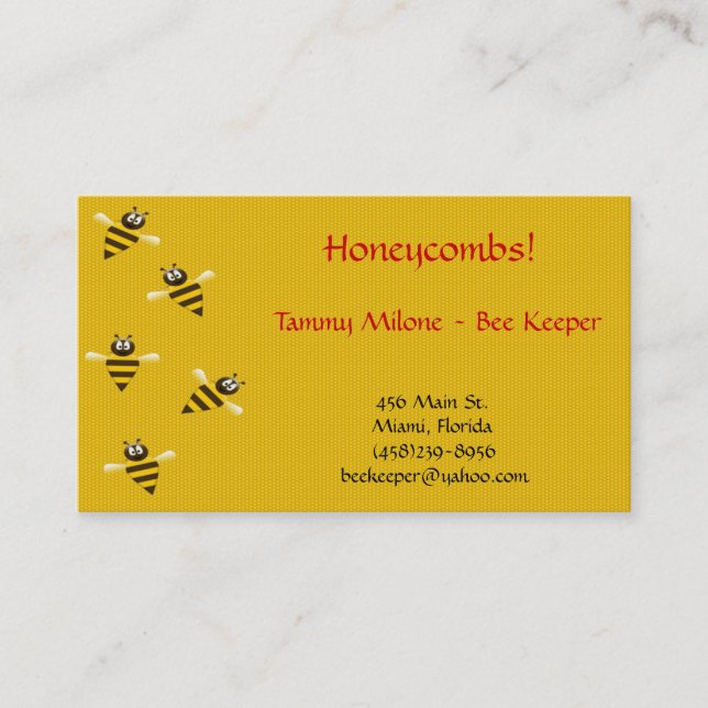 Bee Keeper Business Card (Front)