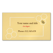 Bee keeper design customizable business card