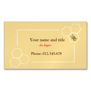 Bee keeper design customizable business card