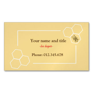 Bee keeper design customizable business card