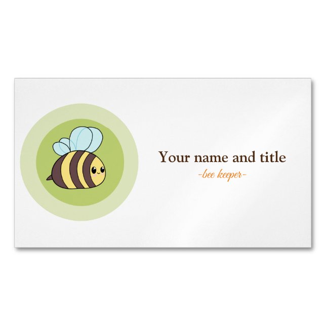 Bee keeper design customizable business card (Front)