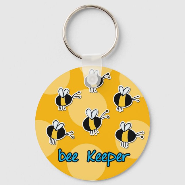 bee keeper keychain (Front)