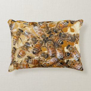 Bee keeping at Arlo's Honey Farm Accent Pillow