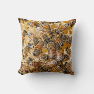 Bee keeping at Arlo's Honey Farm Throw Pillow