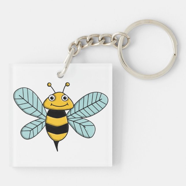 Bee Keychain (Back)