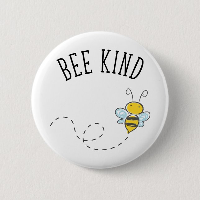 Bee Kind 2 Inch Round Button (Front)