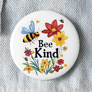 Bee Kind 2 Inch Round Button