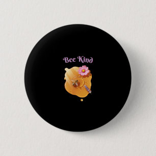 Bee Kind 2 Inch Round Button