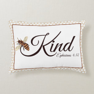 Bee kind   accent pillow