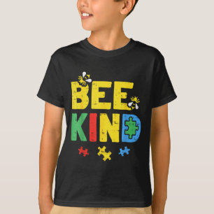 Bee Kind Autism Awareness Shirt Puzzle Autistic