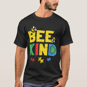 Bee Kind Autism Awareness Shirt Puzzle Autistic
