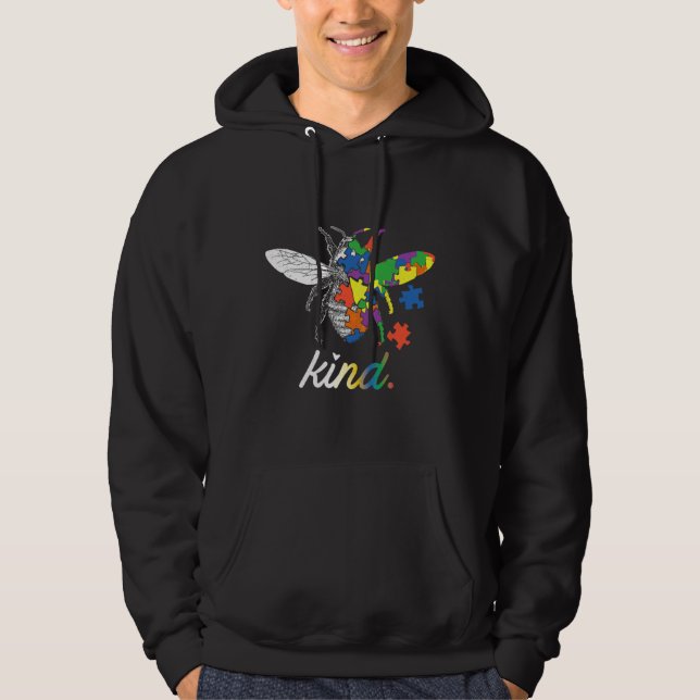 Bee Kind Beautiful Autism Awareness Tee Puzzle (Front)