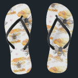 Bee Kind - Bee Happy Flip Flops<br><div class="desc">Bee Happy - Bee Kind Flip Flops
Designed by Krysia's Art in watercolour.</div>