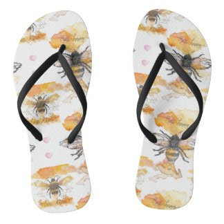 Bee Kind - Bee Happy Flip Flops