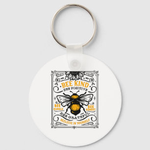 Bee Kind Bee Positive T Shirt Keychain