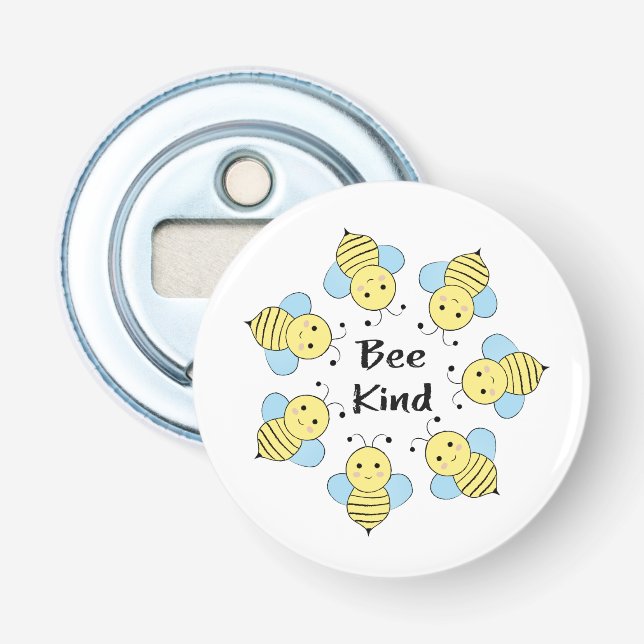 Bee Kind Bees Bottle Opener (Front)