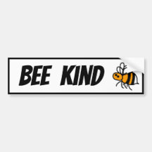 Bee Kind Bumble Bee Car Bumper Sticker