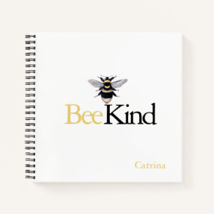 Bee Kind Bumblebee Yellow Black Journal Carnet