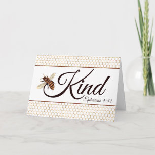 Bee kind card