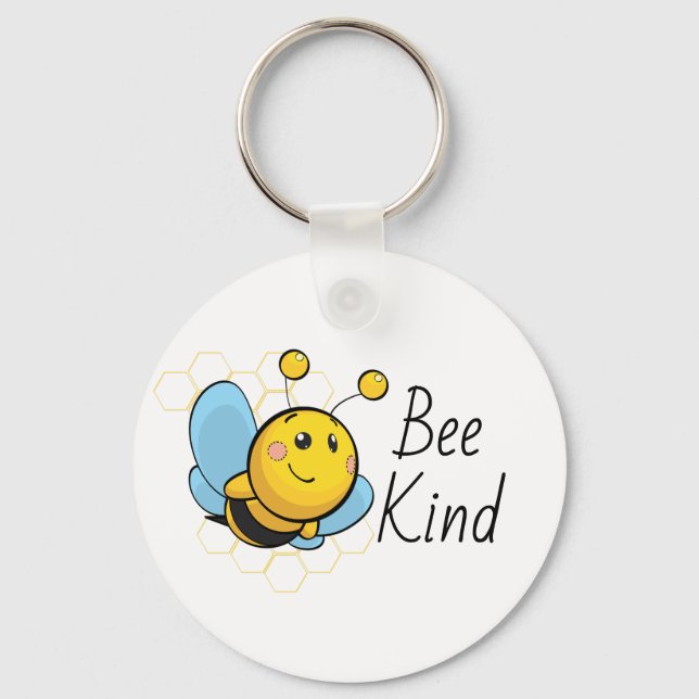 Bee Kind Cute  Keychain (Front)