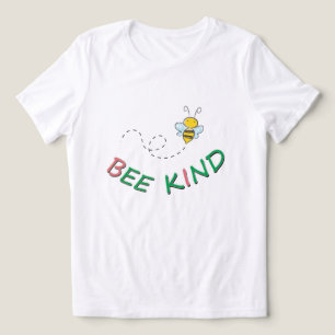 Bee Kind Funny Motivational Positive Quote Artwork Tri-Blend Shirt