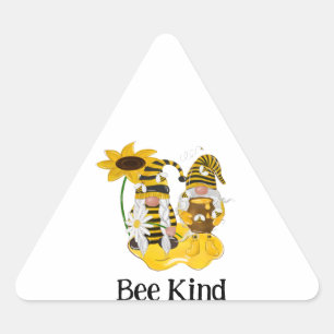 Bee Kind Gnome Customizable Sunflower Stickers