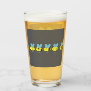 Bee Kind Grey Glass
