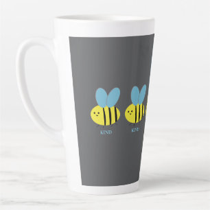 Bee Kind Grey Latte Mug
