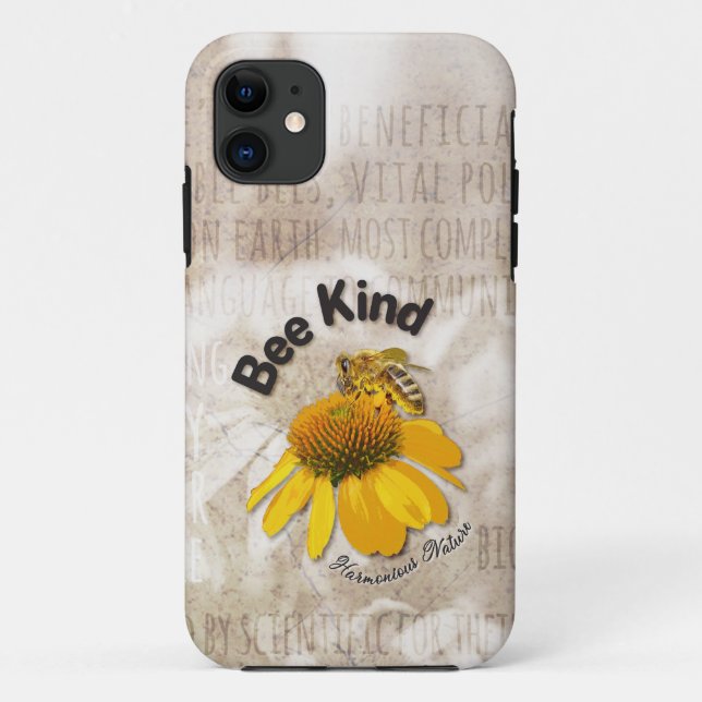 Bee Kind - Harmonious Nature Case-Mate iPhone Case (Back)