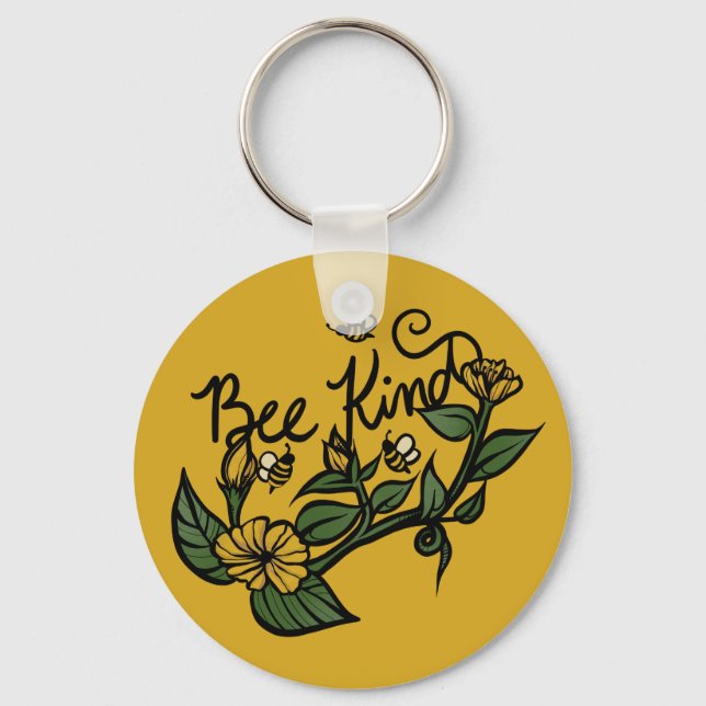 Bee Kind Keychain (Front)