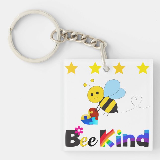 Bee Kind Keychain (Front)