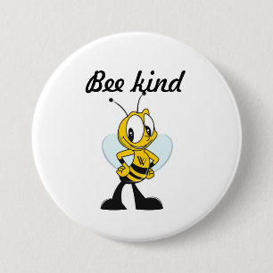 Bee kind keychain 3 inch round button