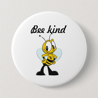 Bee kind keychain 3 inch round button