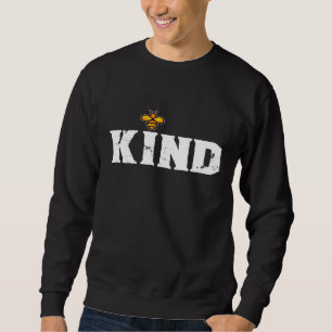 Bee Kind Love Vintage Cool Graphic Design Sweatshirt