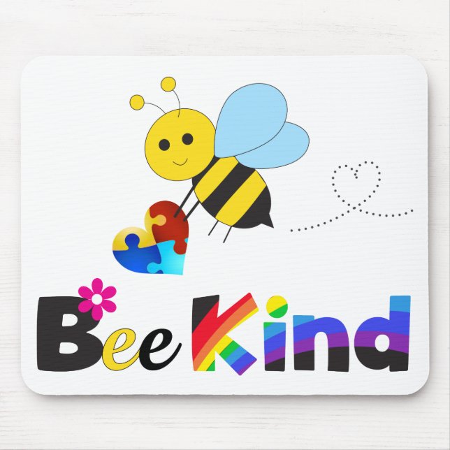 Bee Kind Mouse Pad (Front)