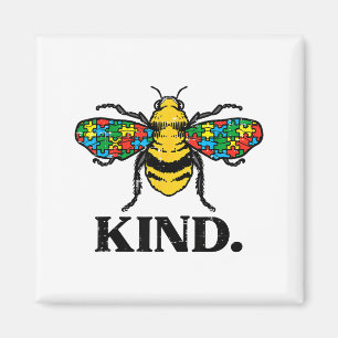 Bee Kind Puzzle Cute Autism Awareness Acceptance A Magnet