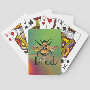 Bee Kind Rainbow Playing Cards