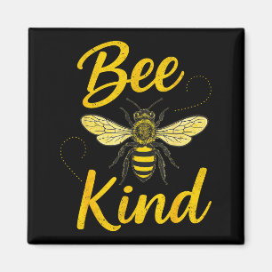 Bee Kind Sitive Quote Cute Funny Design For Kids Magnet