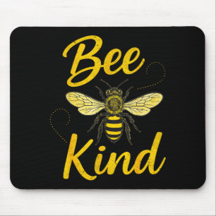 Bee Kind Sitive Quote Cute Funny Design For Kids Mouse Pad