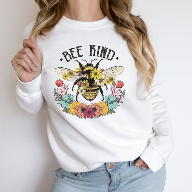 Bee Kind Sweatshirt Vintage Graphic Retro (Creator Uploaded)