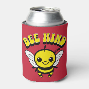 Bee kind text design can cooler