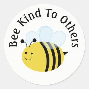 Bee Kind To Others Bumblebee Classic Round Sticker
